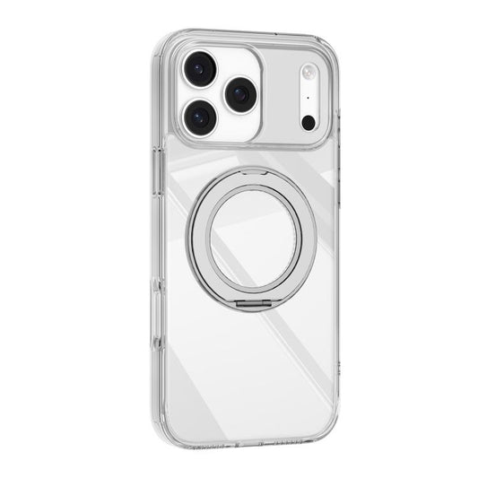 For iPhone 17 Pro Mutural Ice Amber Series MagSafe Holder TPU Phone Case(Transparent) - iPhone 17 Pro Cases by Mutural | Online Shopping UK | buy2fix