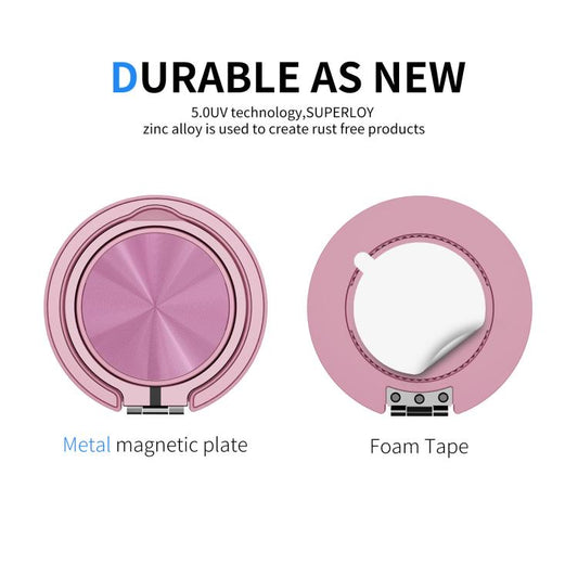 360 Degree Rotation Folding Ring MagSafe Magnetic Phone Holder(Pink) - Ring Holder by buy2fix | Online Shopping UK | buy2fix