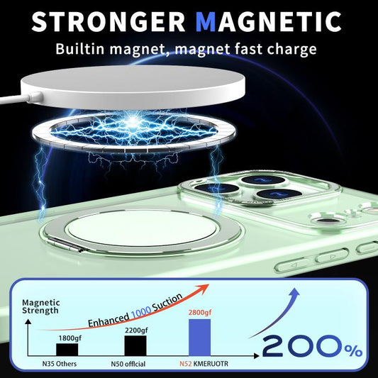 For iPhone 17 Pro Kalebol 360-degree Rotating MagSafe Magnetic Holder Phone Case(Avocado Green) - iPhone 17 Pro Cases by Kalebol | Online Shopping UK | buy2fix