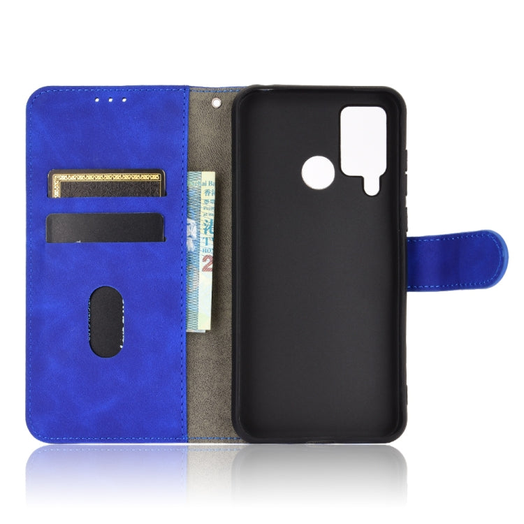 For DOOGEE N20 Pro Solid Color Skin Feel Magnetic Buckle Horizontal Flip Calf Texture PU Leather Case with Holder & Card Slots & Wallet(Blue) - More Brand by buy2fix | Online Shopping UK | buy2fix