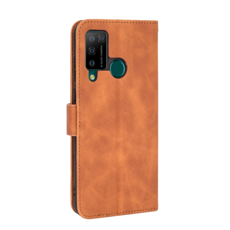 For DOOGEE N20 Pro Solid Color Skin Feel Magnetic Buckle Horizontal Flip Calf Texture PU Leather Case with Holder & Card Slots & Wallet(Brown) - More Brand by buy2fix | Online Shopping UK | buy2fix