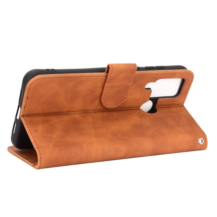 For DOOGEE N20 Pro Solid Color Skin Feel Magnetic Buckle Horizontal Flip Calf Texture PU Leather Case with Holder & Card Slots & Wallet(Brown) - More Brand by buy2fix | Online Shopping UK | buy2fix