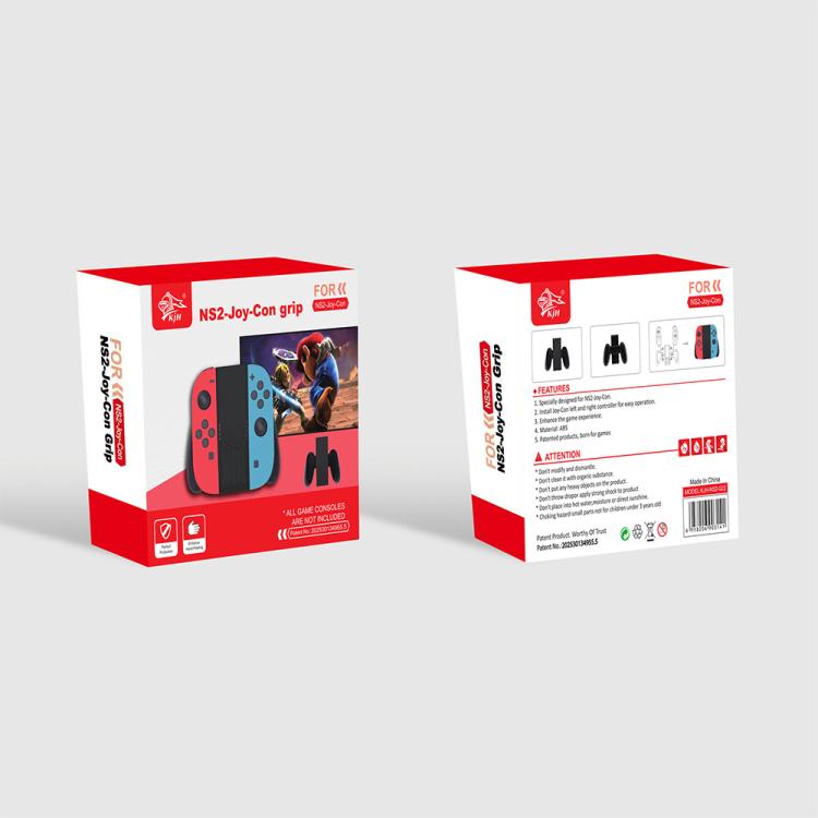 For Nintendo Switch 2 KJH NS2-022 Left & Right Joy-Con Grip Detachable Controller Stand(Black) - Gamepads by buy2fix | Online Shopping UK | buy2fix