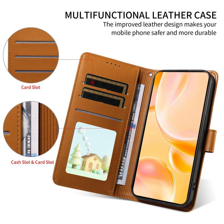 For Google Pixel 10 / 10 Pro / 9 / 9 Pro Embossed Heart Dog RFID Blocking Wallet Leather Phone Case(Brown) - Google Cases by buy2fix | Online Shopping UK | buy2fix