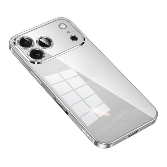 For iPhone 17 Pro SULADA Shine Through Series Plating TPU Transparent Phone Case(Silver) - iPhone 17 Pro Cases by SULADA | Online Shopping UK | buy2fix
