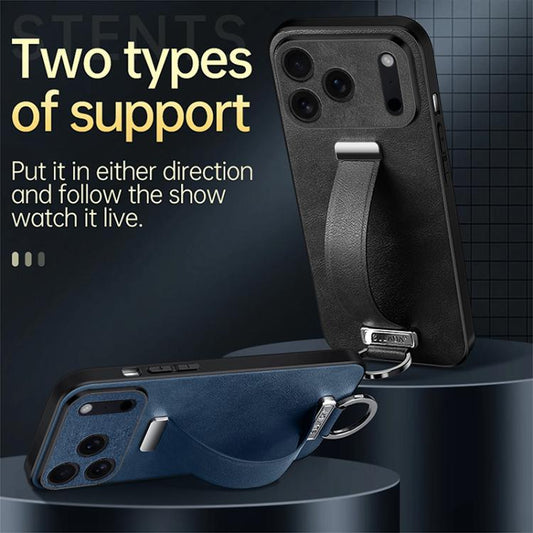 For iPhone 17 Air SULADA Tide Cool Series PC Hybrid Leather Texture Skin Feel Phone Case(Red) - iPhone 17 Air Cases by SULADA | Online Shopping UK | buy2fix