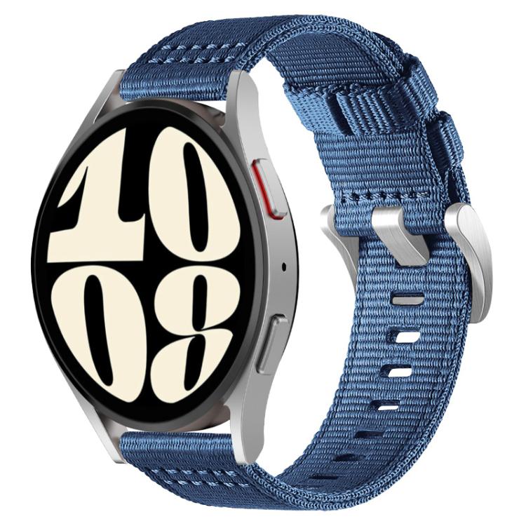 For Samsung Galaxy Watch 7 / 6 / 5 / FE xDfind Two-section Nylon Watch Band(Blue) - Watch Bands by xDfind | Online Shopping UK | buy2fix