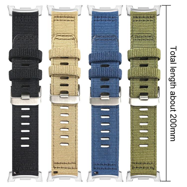 For Samsung Galaxy Watch Ultra / Ultra 2025 xDfind Two-section Nylon Watch Band(Army Green) - Watch Bands by xDfind | Online Shopping UK | buy2fix