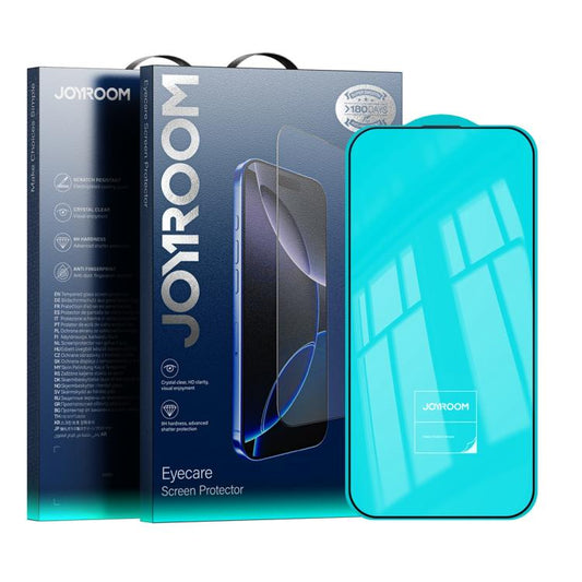 For iPhone 17 Pro JOYROOM Knight Series 2.5D Full Screen Colorless Anti-Blue Light Tempered Glass Film - iPhone 17 Pro Tempered Glass by JOYROOM | Online Shopping UK | buy2fix