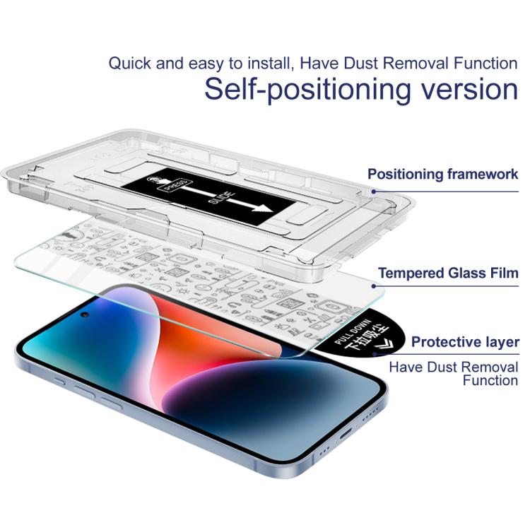 For iPhone 16 Plus imak Dust-free Chamber Locator H Series Tempered Glass Film - iPhone 16 Plus Tempered Glass by imak | Online Shopping UK | buy2fix