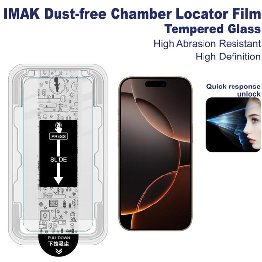 For iPhone 16 Pro Max imak Dust-free Chamber Locator H Series Tempered Glass Film - iPhone 16 Pro Max Tempered Glass by imak | Online Shopping UK | buy2fix