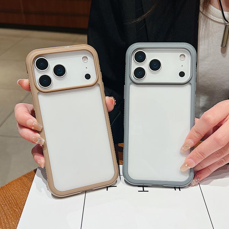 For iPhone Air Solid Color Edge Transparency Acrylic TPU Phone Case(Royal Blue) - iPhone Air Cases by buy2fix | Online Shopping UK | buy2fix