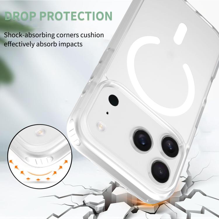 For iPhone 17 Pro Skin Feel TPU Hybrid PC MagSafe Phone Case(Transparent) - iPhone 17 Pro Cases by buy2fix | Online Shopping UK | buy2fix
