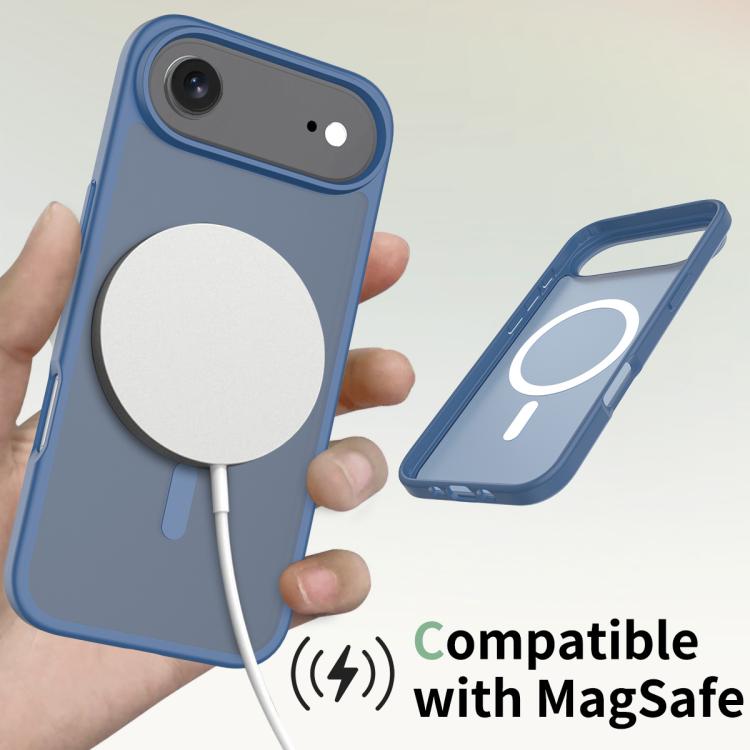 For iPhone Air Skin Feel TPU Hybrid PC MagSafe Phone Case(Blue) - iPhone Air Cases by buy2fix | Online Shopping UK | buy2fix