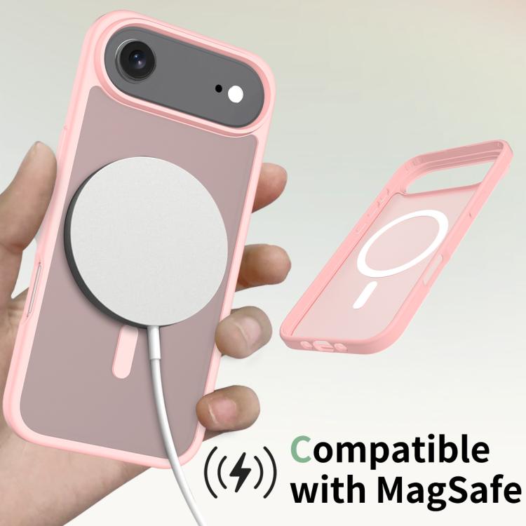 For iPhone Air Skin Feel TPU Hybrid PC MagSafe Phone Case(Pink) - iPhone Air Cases by buy2fix | Online Shopping UK | buy2fix