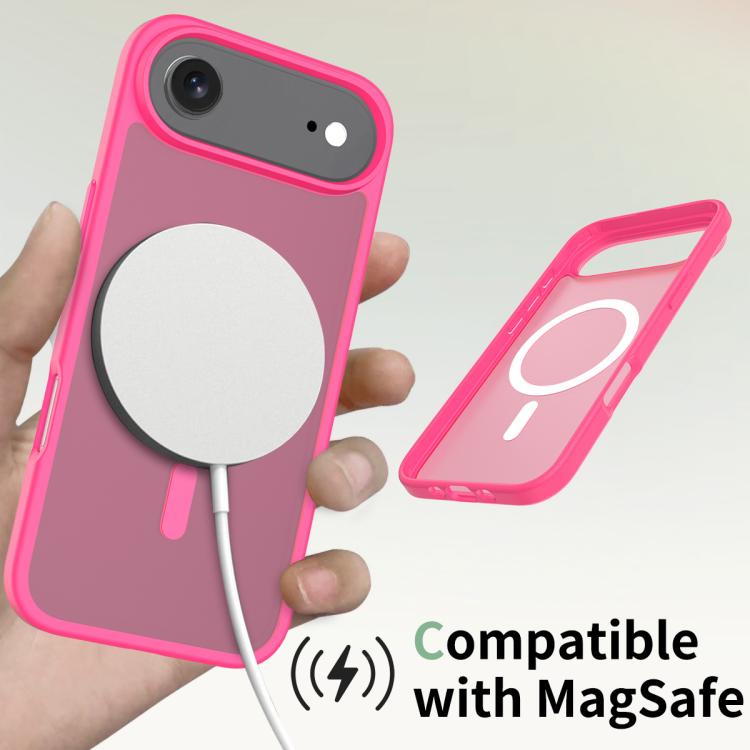 For iPhone Air Skin Feel TPU Hybrid PC MagSafe Phone Case(Rose Red) - iPhone Air Cases by buy2fix | Online Shopping UK | buy2fix