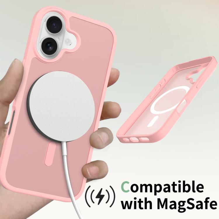 For iPhone 17 Skin Feel TPU Hybrid PC MagSafe Phone Case(Pink) - iPhone 17 Cases by buy2fix | Online Shopping UK | buy2fix