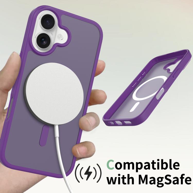 For iPhone 17 Skin Feel TPU Hybrid PC MagSafe Phone Case(Purple) - iPhone 17 Cases by buy2fix | Online Shopping UK | buy2fix