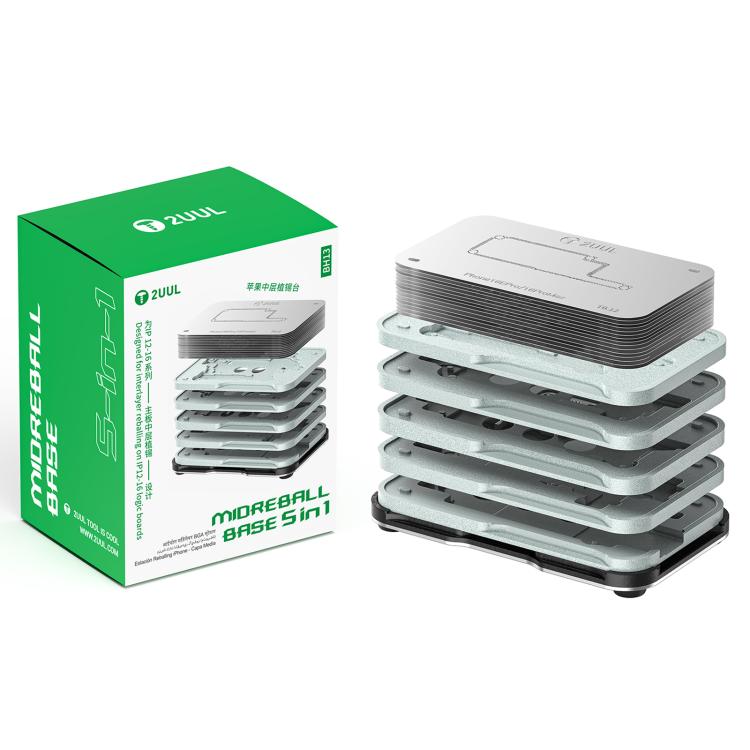 2UUL BH13 Midreball Base Logic Board BGA Reballing Platform Set for iPhone 12-16 Pro Max - BGA Stencils by 2UUL | Online Shopping UK | buy2fix