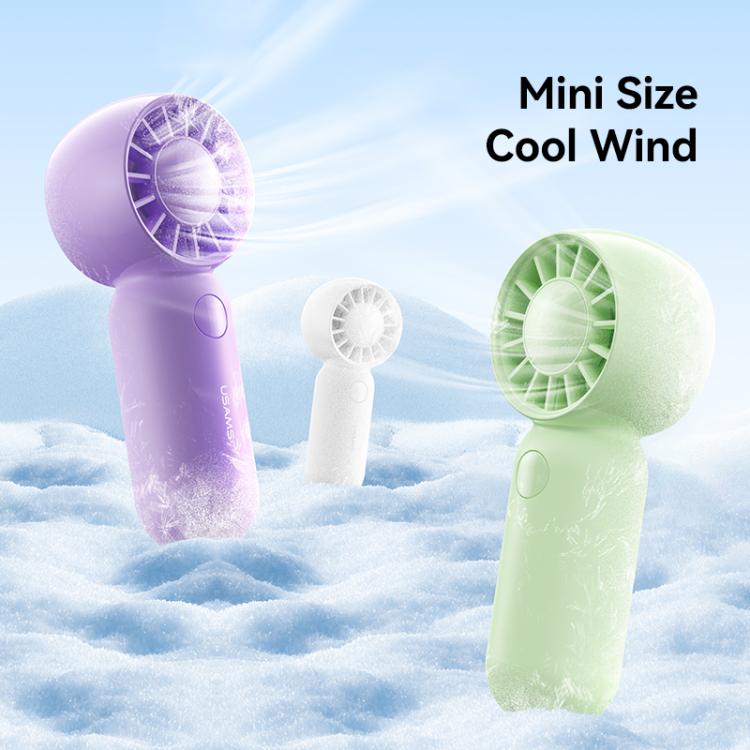 USAMS ZB354 Handheld Mini Pocket Fan(Purple) - Electric Fans by USAMS | Online Shopping UK | buy2fix