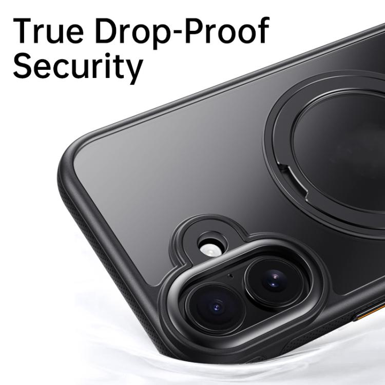 For iPhone 17 Gear 360 Rotation MagSafe Holder Phone Case(Black) - iPhone 17 Cases by buy2fix | Online Shopping UK | buy2fix