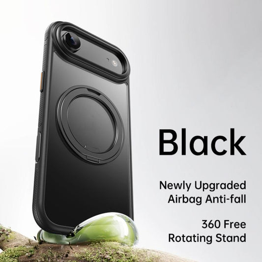 For iPhone Air Gear 360 Rotation MagSafe Holder Phone Case(Black) - iPhone Air Cases by buy2fix | Online Shopping UK | buy2fix