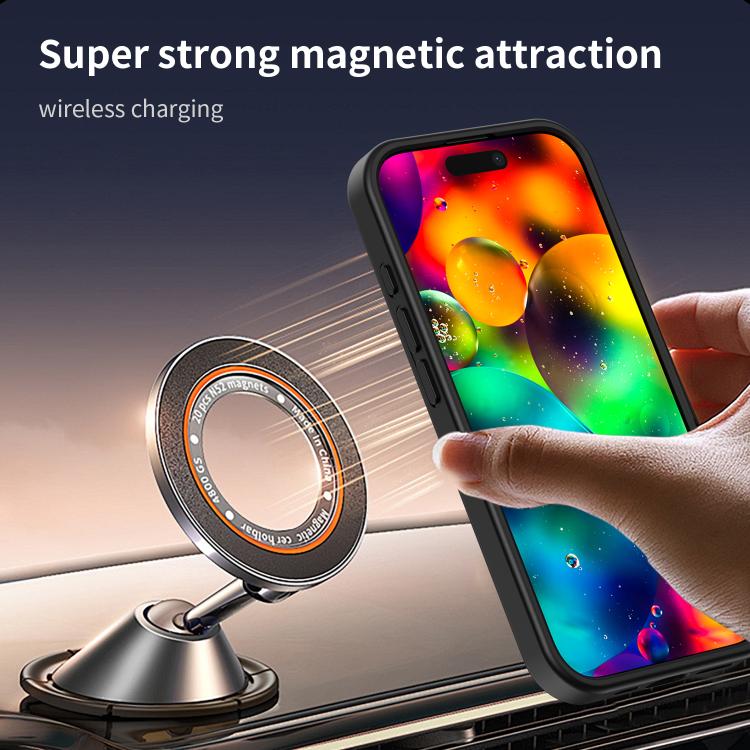 For iPhone 17 Fanying Series PC Hybrid TPU Translucent Frosted MagSafe Phone Case(Translucent Black) - iPhone 17 Cases by buy2fix | Online Shopping UK | buy2fix