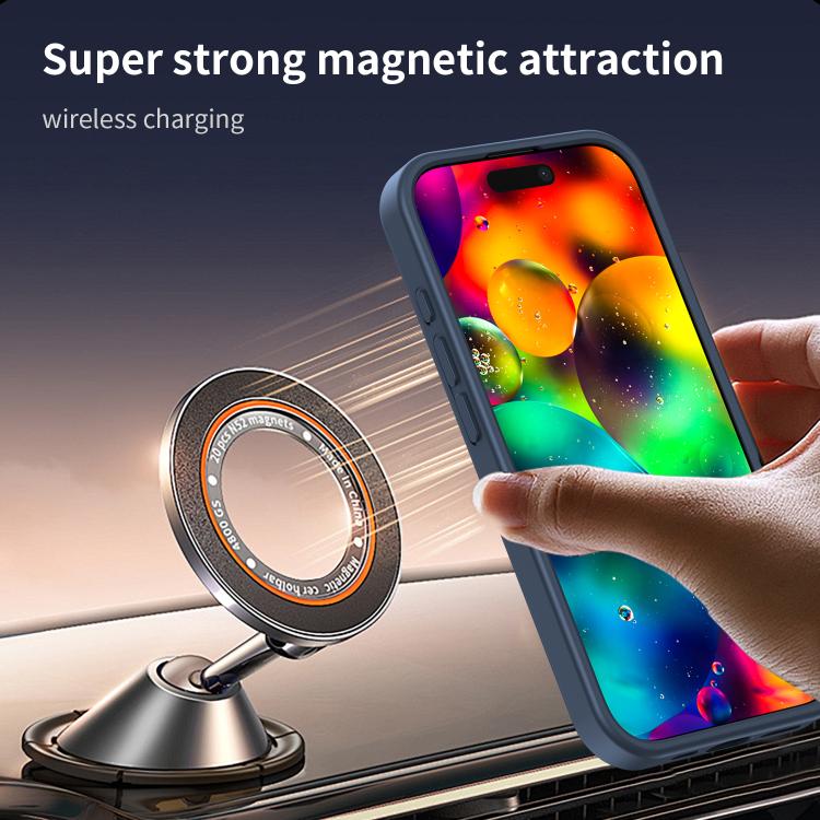 For iPhone 17 Fanying Series PC Hybrid TPU Translucent Frosted MagSafe Phone Case(Cyan Blue) - iPhone 17 Cases by buy2fix | Online Shopping UK | buy2fix