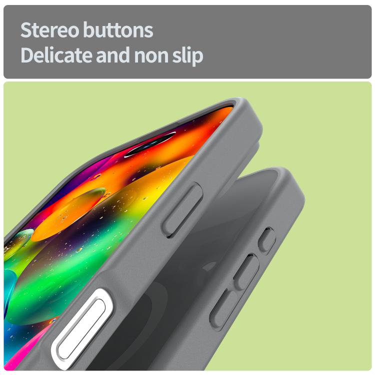 For iPhone 17 Fanying Series PC Hybrid TPU Translucent Frosted MagSafe Phone Case(Silver Grey) - iPhone 17 Cases by buy2fix | Online Shopping UK | buy2fix