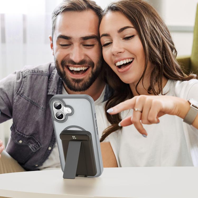 For iPhone 17 Fanying Series PC Hybrid TPU Translucent Frosted MagSafe Phone Case(Silver Grey) - iPhone 17 Cases by buy2fix | Online Shopping UK | buy2fix