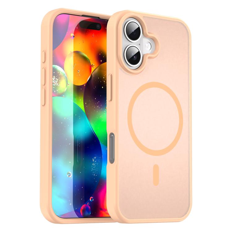 For iPhone 17 Fanying Series PC Hybrid TPU Translucent Frosted MagSafe Phone Case(Rouge Powder) - iPhone 17 Cases by buy2fix | Online Shopping UK | buy2fix