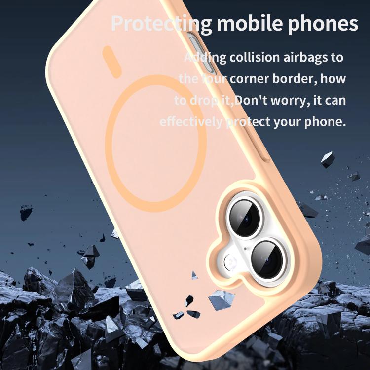 For iPhone 17 Fanying Series PC Hybrid TPU Translucent Frosted MagSafe Phone Case(Rouge Powder) - iPhone 17 Cases by buy2fix | Online Shopping UK | buy2fix
