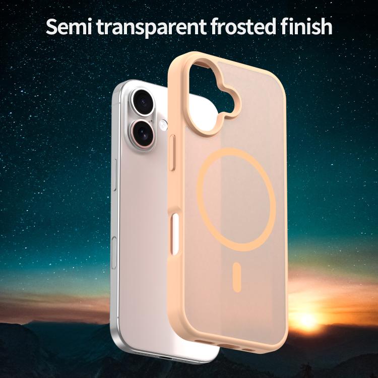 For iPhone 17 Fanying Series PC Hybrid TPU Translucent Frosted MagSafe Phone Case(Rouge Powder) - iPhone 17 Cases by buy2fix | Online Shopping UK | buy2fix