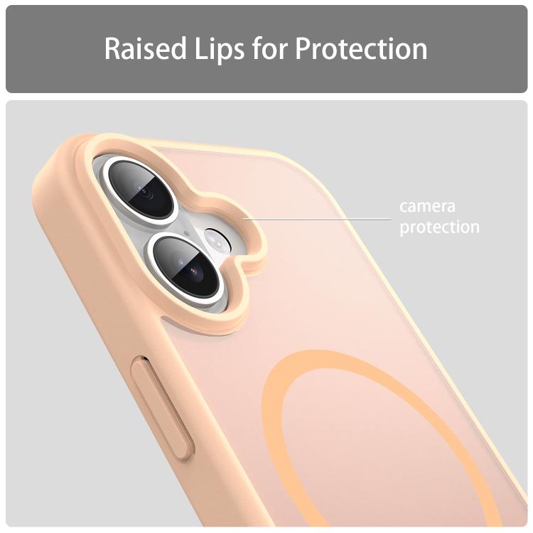For iPhone 17 Fanying Series PC Hybrid TPU Translucent Frosted MagSafe Phone Case(Rouge Powder) - iPhone 17 Cases by buy2fix | Online Shopping UK | buy2fix