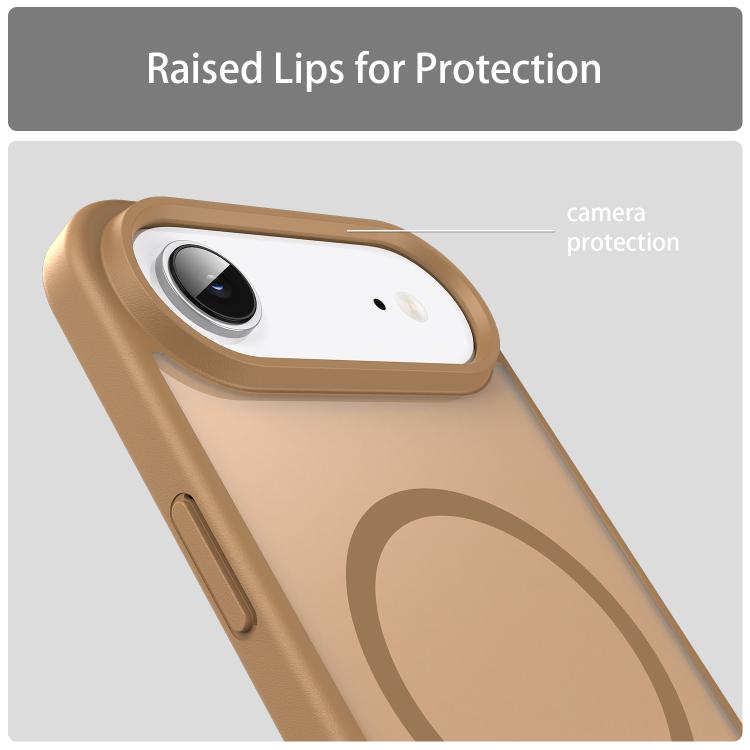 For iPhone Air Fanying Series PC Hybrid TPU Translucent Frosted MagSafe Phone Case(Desert Gold) - iPhone Air Cases by buy2fix | Online Shopping UK | buy2fix