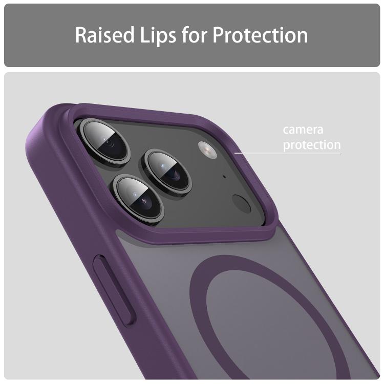 For iPhone 17 Pro Fanying Series PC Hybrid TPU Translucent Frosted MagSafe Phone Case(Crystal Purple) - iPhone 17 Pro Cases by buy2fix | Online Shopping UK | buy2fix