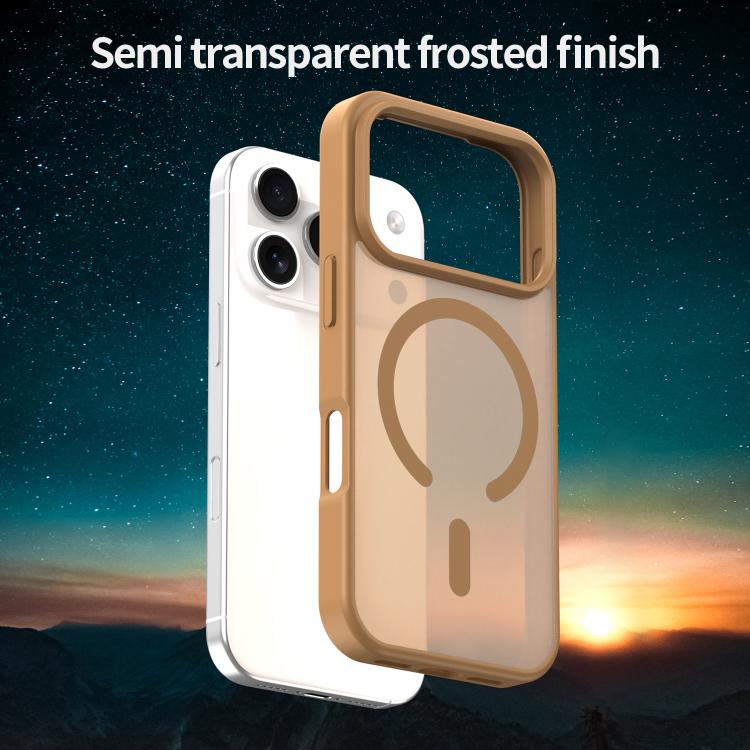 For iPhone 17 Pro Fanying Series PC Hybrid TPU Translucent Frosted MagSafe Phone Case(Desert Gold) - iPhone 17 Pro Cases by buy2fix | Online Shopping UK | buy2fix