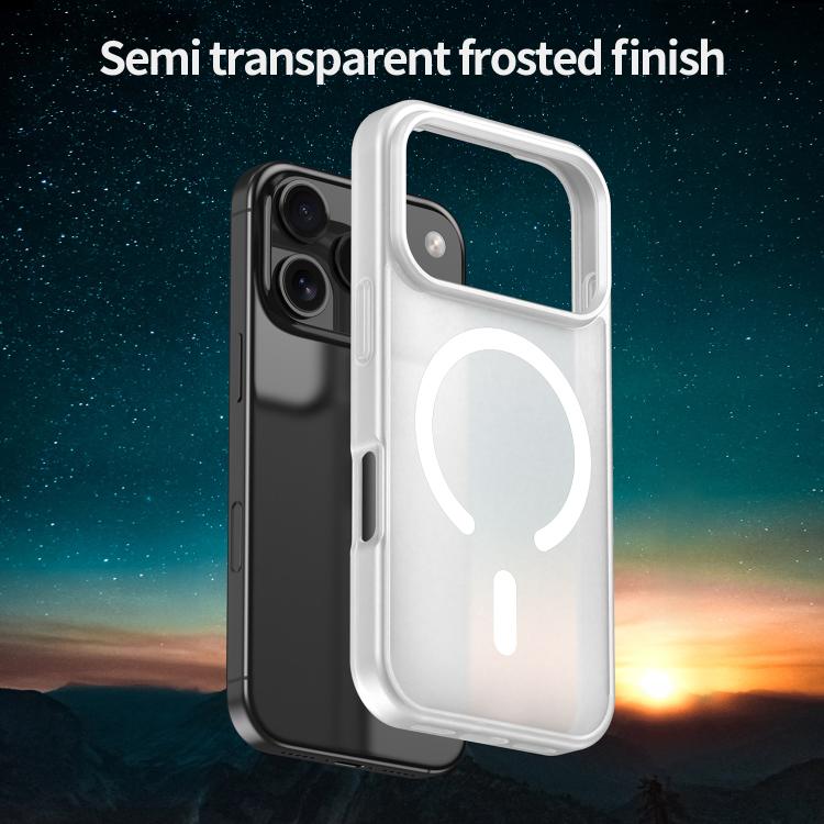 For iPhone 17 Pro Fanying Series PC Hybrid TPU Translucent Frosted MagSafe Phone Case(Matte White) - iPhone 17 Pro Cases by buy2fix | Online Shopping UK | buy2fix