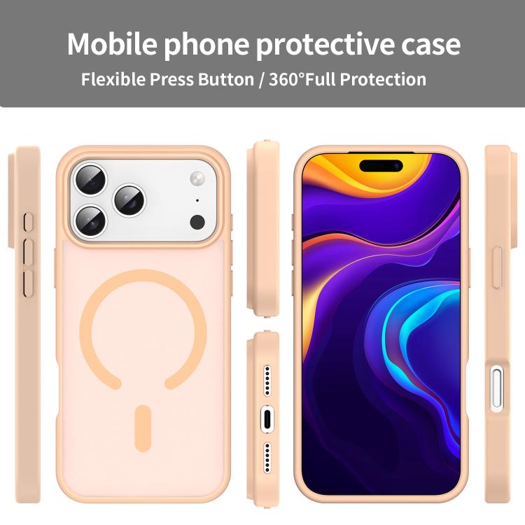 For iPhone 17 Pro Max Fanying Series PC Hybrid TPU Translucent Frosted MagSafe Phone Case(Rouge Powder) - iPhone 17 Pro Max Cases by buy2fix | Online Shopping UK | buy2fix
