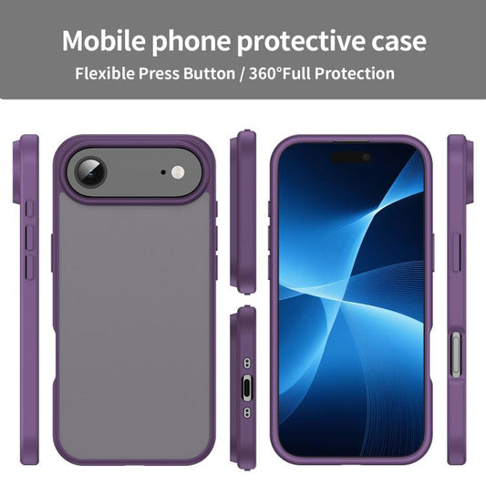 For iPhone Air Fanying Series PC Hybrid TPU Translucent Frosted Phone Case(Crystal Purple) - iPhone Air Cases by buy2fix | Online Shopping UK | buy2fix