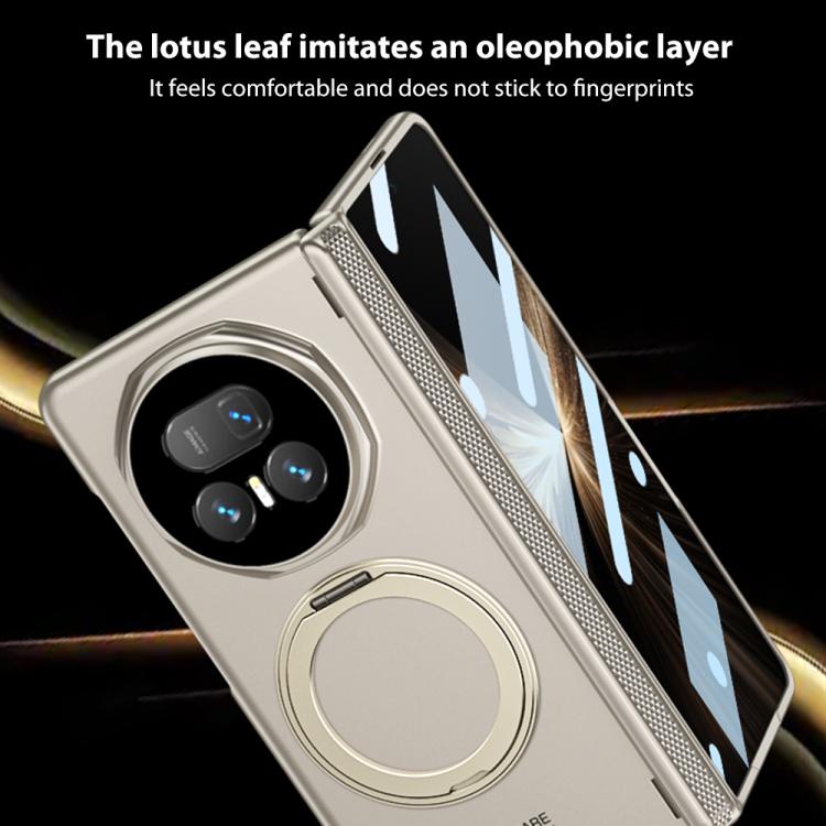 For Honor Magic V5 GKK HD Integrated Magnetic Folding Hinge All-Inclusive Phone Case with Rotating Bracket(Titanium Grey) - Honor Cases by GKK | Online Shopping UK | buy2fix