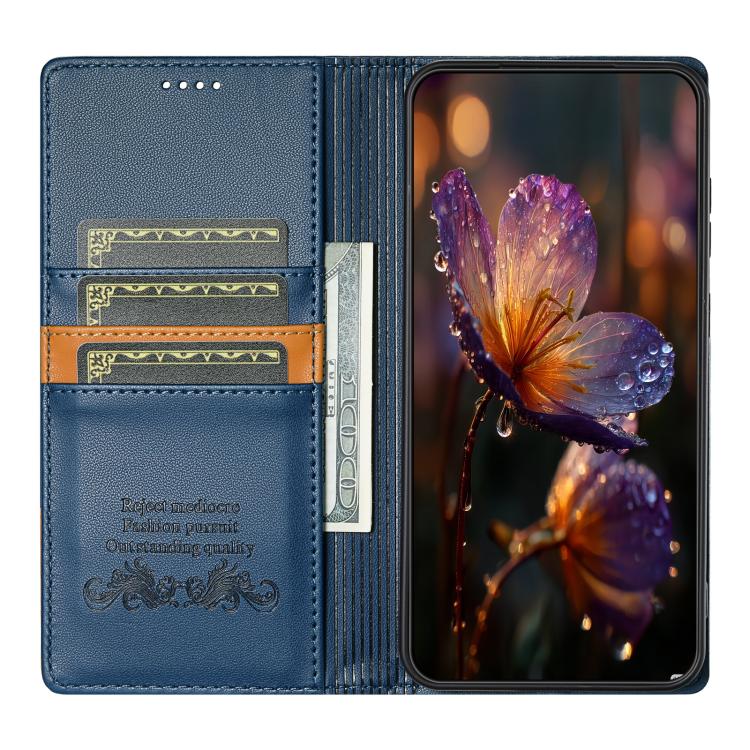For Google Pixel 9 Pro XL / 10 Pro XL N.BEKUS P3 RFID Stitching Magnetic Flip Leather Phone Case(Blue) - Google Cases by N.BEKUS | Online Shopping UK | buy2fix