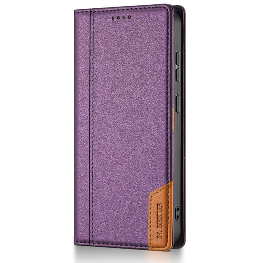 For Google Pixel 9 / 9 Pro / 10 / 10 Pro N.BEKUS P3 RFID Stitching Magnetic Flip Leather Phone Case(Purple) - Google Cases by N.BEKUS | Online Shopping UK | buy2fix