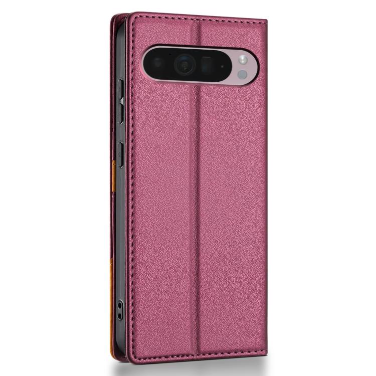 For Google Pixel 9 / 9 Pro / 10 / 10 Pro N.BEKUS P3 RFID Stitching Magnetic Flip Leather Phone Case(Wine Red) - Google Cases by N.BEKUS | Online Shopping UK | buy2fix