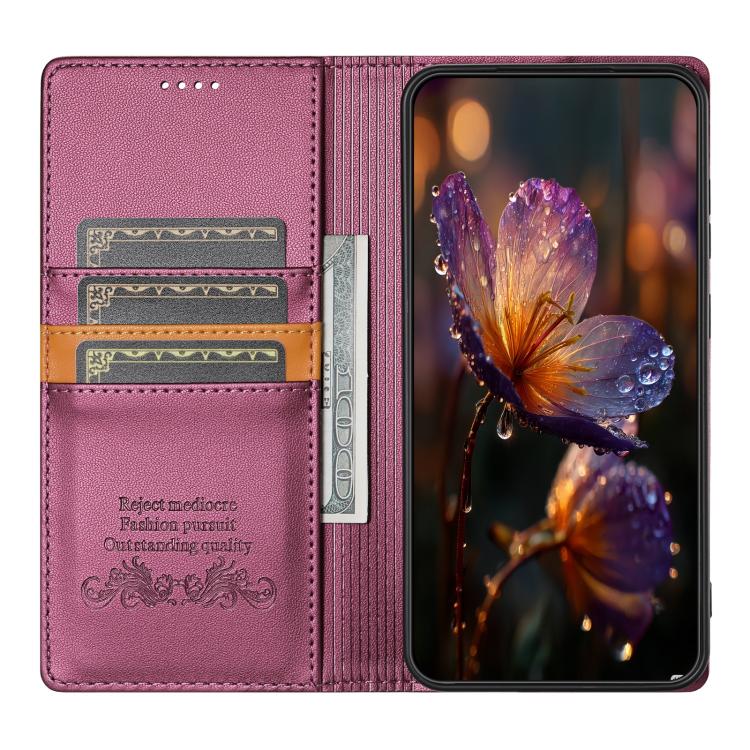 For Google Pixel 9 / 9 Pro / 10 / 10 Pro N.BEKUS P3 RFID Stitching Magnetic Flip Leather Phone Case(Wine Red) - Google Cases by N.BEKUS | Online Shopping UK | buy2fix