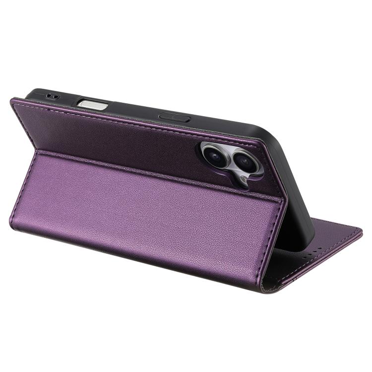 For iPhone 17 N.BEKUS P3 RFID Stitching Magnetic Flip Leather Phone Case(Purple) - iPhone 17 Cases by N.BEKUS | Online Shopping UK | buy2fix