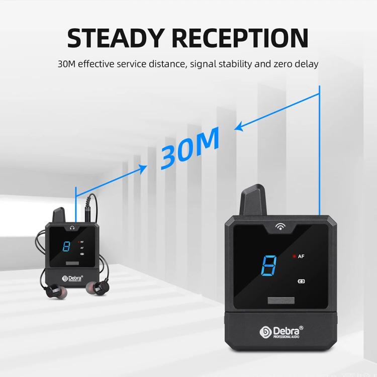 DEBRA ER-mini Portable Wireless Monitor System Transmitter & Receiver - Microphone by DEBRA | Online Shopping UK | buy2fix