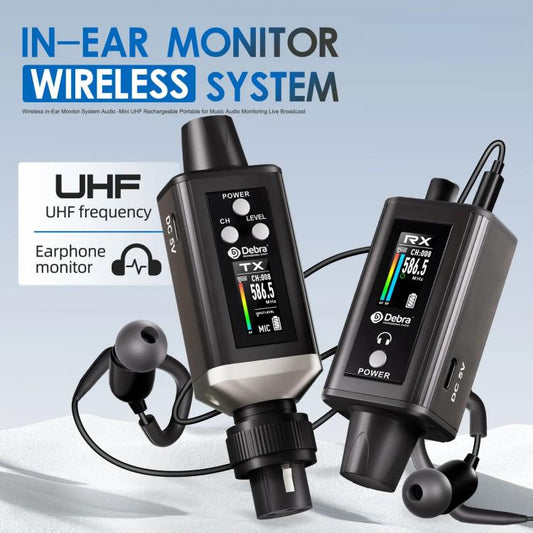 DEBRA EMX-1 XLR Adapter Portable Wireless Monitor System Transmitter & Receiver(Black) - Microphone by DEBRA | Online Shopping UK | buy2fix