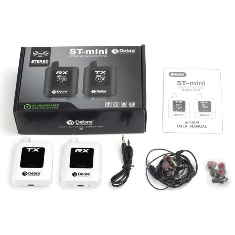 DEBRA ST-mini 2.4G Stereo Wireless Monitor System Transmitter & Receiver(Black) - Microphone by DEBRA | Online Shopping UK | buy2fix