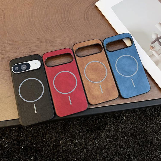 For Google Pixel 10 / 10 Pro Crazy Horse Texture MagSafe Phone Case(Blue) - Google Cases by buy2fix | Online Shopping UK | buy2fix